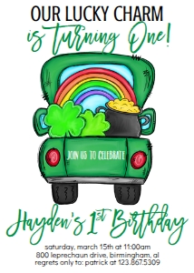 Birthday St. Patty Truck Green: Birthday St. Patty Truck Green