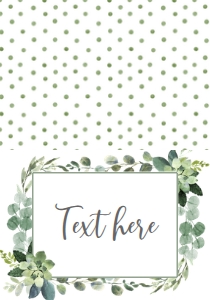 Communion Green Leaf Frame AB Food Tent: Communion Green Leaf Frame AB