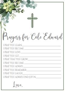 Communion Green Leaf Frame AB Prayer Card: Communion Green Leaf Frame AB