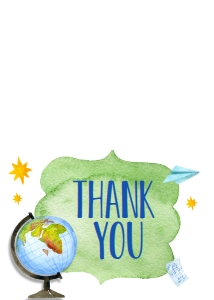 School Teacher Appreciation Week Globe Thank You: School Teacher Appreciation Week Globe