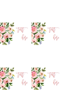 Easter Brunch Bouquet Pink Food Tent Full Page: Easter Brunch Bouquet Pink