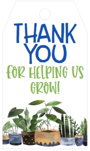 School Teacher Appreciation Plants Favor Tag design preview