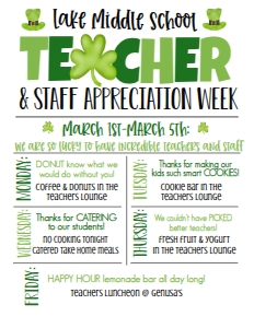 School Teacher Appreciation Week Lucky: School Teacher Appreciation Week Lucky