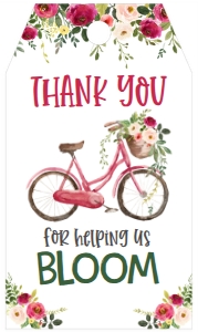 School Teacher Appreciation Bloom Favor Tag: School Teacher Appreciation Bloom Favor Tag