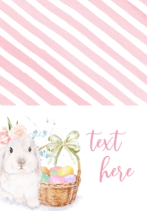 Easter Egg Hunt White Bunny Basket Food Tent: Easter Egg Hunt White Bunny Basket