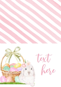 Easter Egg Hunt Bunny Basket Food Tent: Easter Egg Hunt Bunny Basket