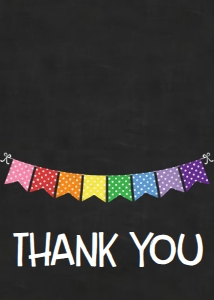 School Teacher Appreciation Week Banner Chalkboard Thank You: School Teacher Appreciation Week Banner Chalkboard