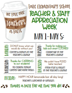 School Teacher Appreciation Week Latte: School Teacher Appreciation Week Latte