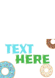 Birthday Donut Dunk Splash Bright Blue Food Tent: Birthday Donut Dunk Splash Bright Blue