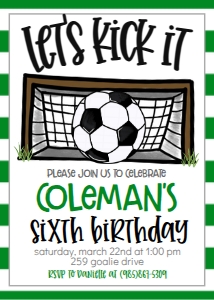 Birthday Soccer Goal GS2: Birthday Soccer Goal GS2