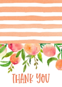 Birthday Georgia Peaches Thank You: Birthday Peaches