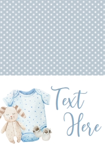 Baby Shower Baby Boy Onesie Version B Food Tent: Baby Shower Baby Boy Onesie Version B Border