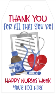 Nurse Appreciation Favor Tag Medical: Nurse Appreciation Favor Tag Medical