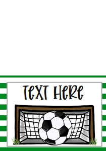 Birthday Soccer Goal GS2 Food Tent Single Page: Birthday Soccer Goal GS2