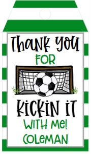 Birthday Soccer Goal GS2 Favor Tag: Birthday Soccer Goal GS2