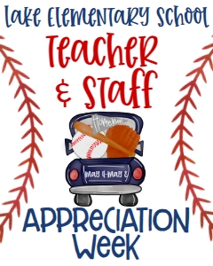 School Teacher Appreciation Week Baseball Sign 8x10: School Teacher Appreciation Week Baseball