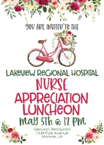 Nurse Appreciation Luncheon Bloom: Nurse Appreciation Week Bloom
