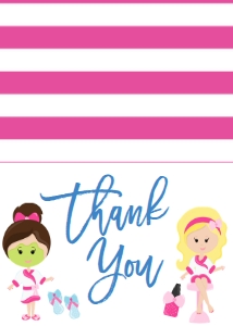 Birthday Spa Pajamas and Pampering Thank You: Birthday Spa Pajamas and Pampering