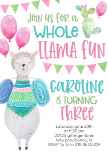 Birthday Cactus Llama Fun: Birthday Cactus Llama Fun