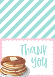 Birthday Pancakes and Pajamas Pink 2 Thank You: Birthday Pancakes and Pajamas Pink 2