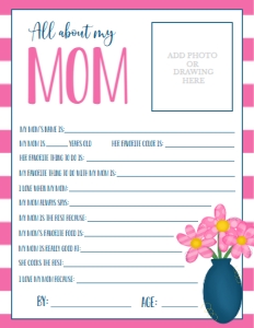 Mother's Day Flower Vase About My Mom: Mother's Day Flower Vase About My name