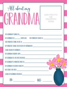 Mother's Day Flower Vase About My Grandma: Mother's Day Flower Vase About My name