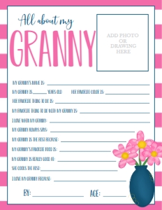 Mother's Day Flower Vase About My Granny: Mother's Day Flower Vase About My name