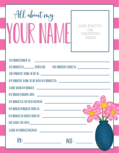 Mother's Day Flower Vase About Your Own Name: Mother's Day Flower Vase About My name