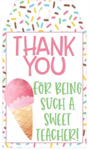 School Teacher Appreciation So Sweet Favor Tag: School Teacher Appreciation Week So Sweet