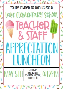 School Teacher Appreciation Week So Sweet Luncheon: School Teacher Appreciation Week So Sweet