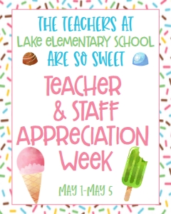 School Teacher Appreciation Sign So Sweet 8x10: School Teacher Appreciation Week So Sweet