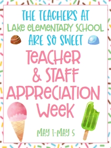 School Teacher Appreciation Sign So Sweet 18x24: School Teacher Appreciation Week So Sweet