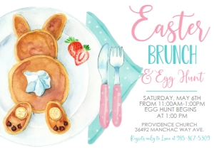 Easter Brunch Bunny Pancakes: Easter Brunch Bunny Pancakes