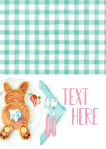 Easter Brunch Bunny Pancakes Food Tent: Easter Brunch Bunny Pancakes