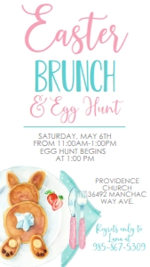 Easter Brunch Bunny Pancakes Text Invite: Easter Brunch Bunny Pancakes