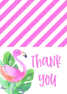 Birthday Flamingo birthday Thank You: Birthday Flamingo birthday