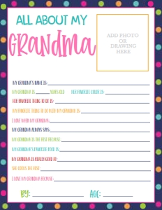 Mother's Day About My Grandma Dark Polka Dots: Mother's Day About My Mom Dark Polka Dots