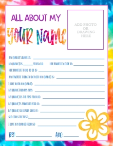Mother's Day About Your Name Tie Dye: Mother's Day About My Mom Tie Dye