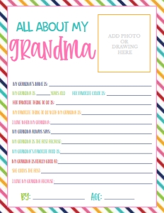 Mother's Day About My Grandma Stripes: Mother's Day About My Mom Stripes