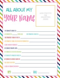 Mother's Day About Your Name Stripes: Mother's Day About My Mom Stripes