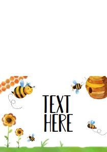 Birthday Bee Buzz Food Tent Single Page: Birthday Bee Buzz Invite