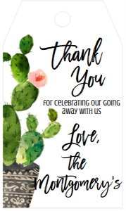 Farewell Catus Party Taco Bout Favor Tag: Farewell Catus Party Taco Bout Invite