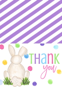 Easter Egg Hunt Bunny Thank You: Easter Egg Hunt Bunny