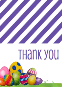 Easter Egg Hunt Thank You: Easter Spring Fling Flyer