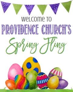 Easter Spring Fling Welcome Sign: Easter Spring Fling Flyer