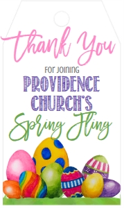 Easter Spring Fling Favor Tag: Easter Spring Fling Flyer