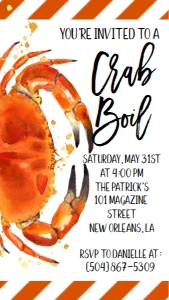 Crab Boil Mad Text Invite: Crab Boil Mad
