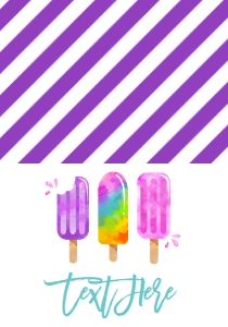 Birthday Popsicle Pink Food Tent: Birthday Popsicle Pink
