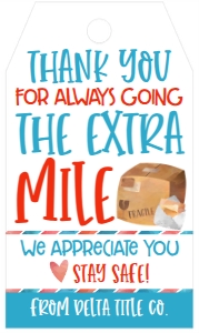 Delivery Thank You Tag: Delivery Thank You Tag