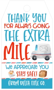 Delivery Thank You Mail Tag: Delivery Thank You Mail Tag